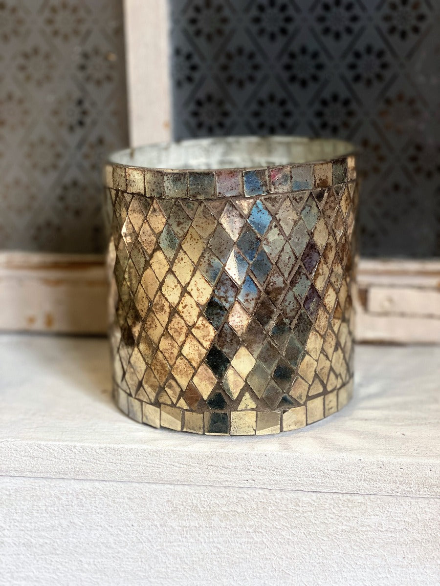 Tealight Mosaic Antique WEL208