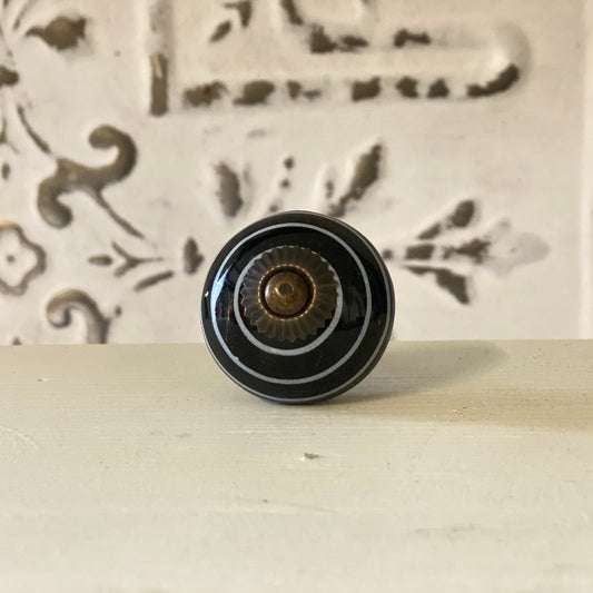 Knob black white MJ-400