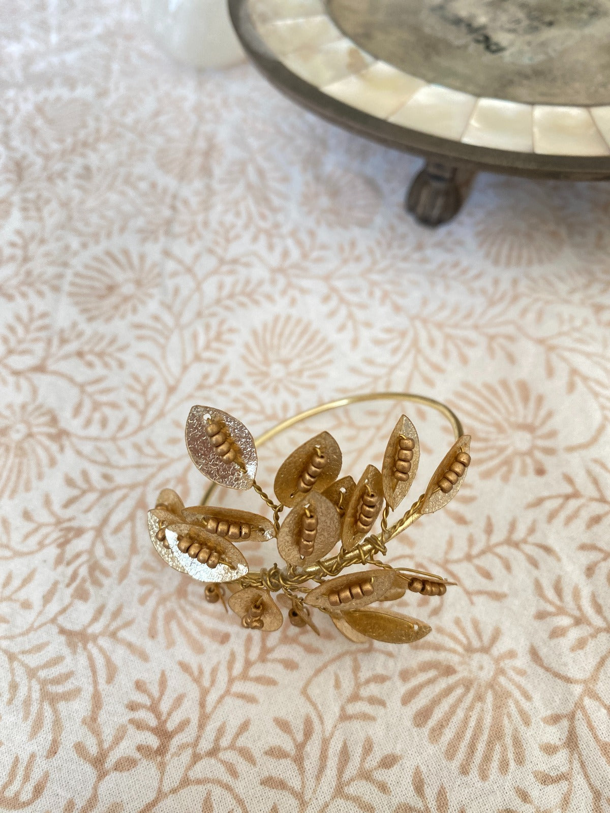 Rond de serviette champagne WD43