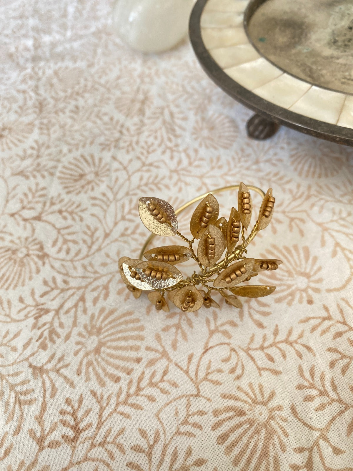 Rond de serviette champagne WD43