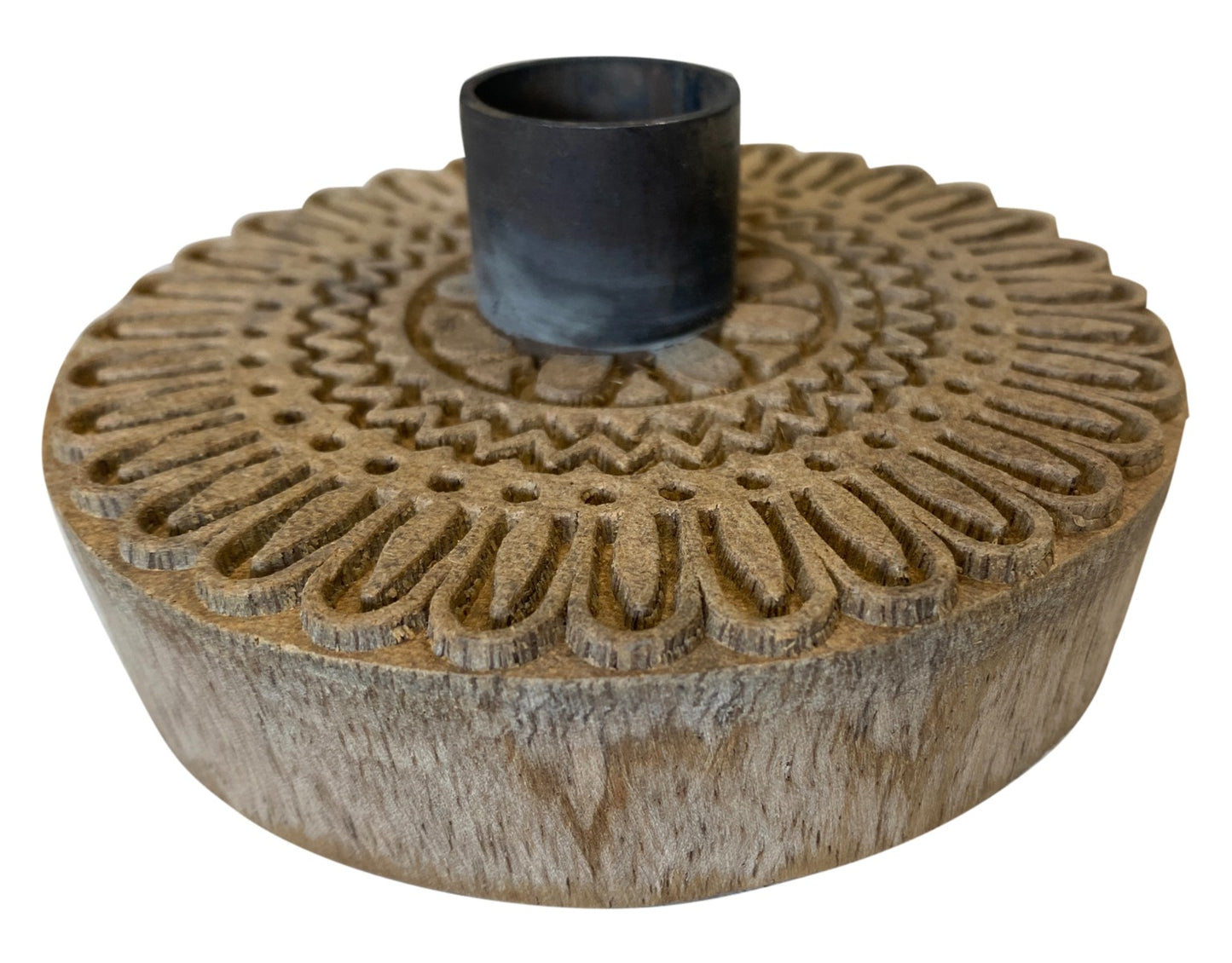 Kaarsenhouder rond hout