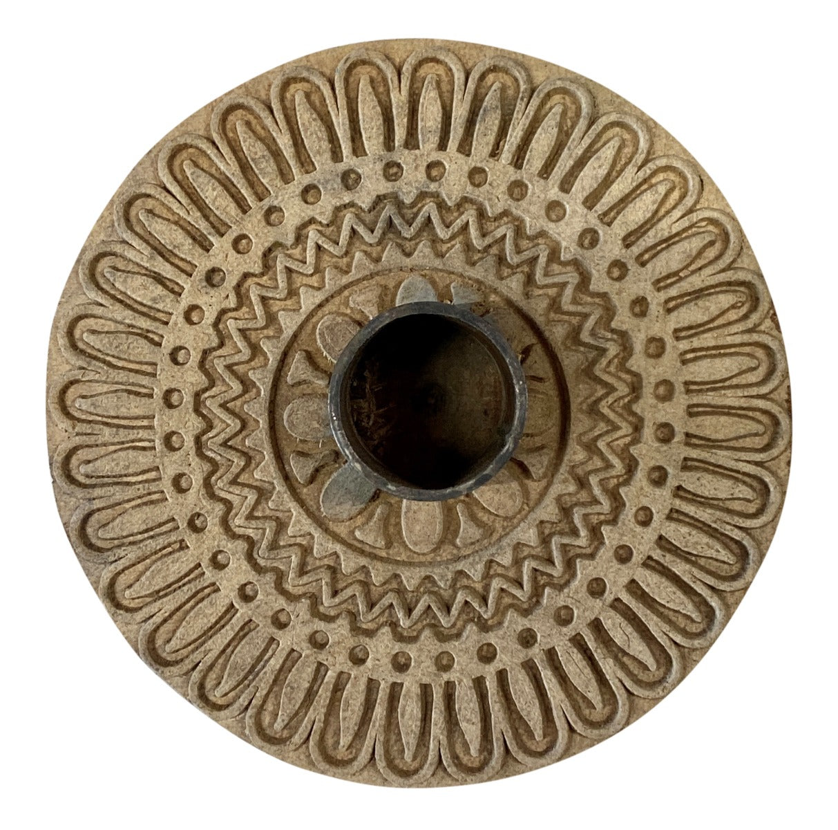 Kaarsenhouder rond hout