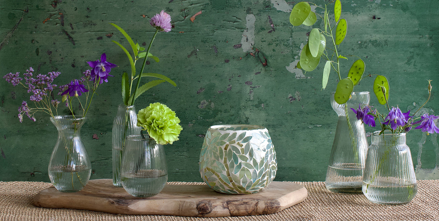 Tealight green mosaic WEL211