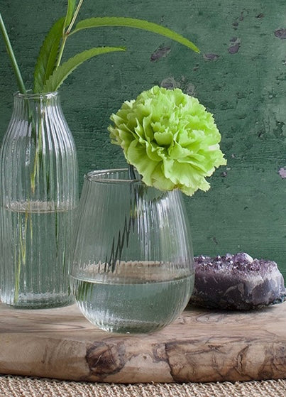 Ribbed vase WEL225