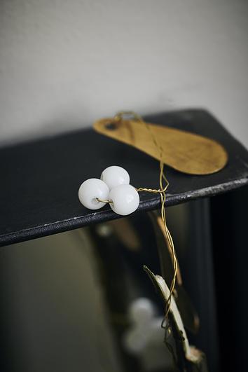 Mistletoe garland brass EW-5602