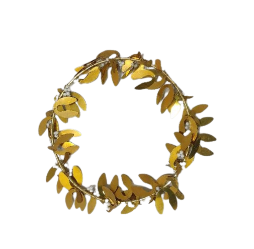 Couronne de gui en laiton EW-5358