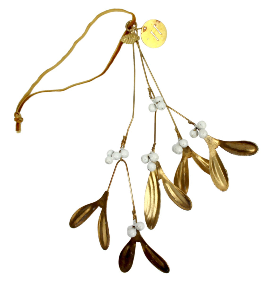 Mistletoe gold white berries EW-5298