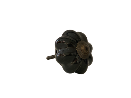 Bouton courbé noir MJ-399