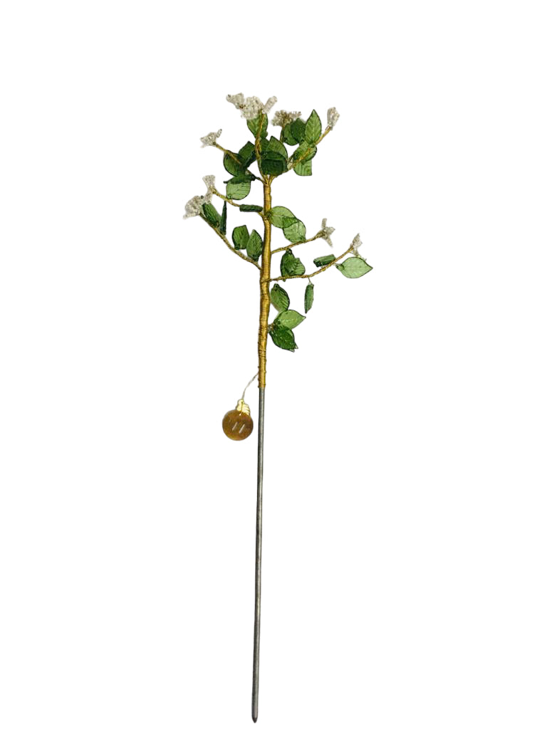 Fleur feuilles vertes TI1823