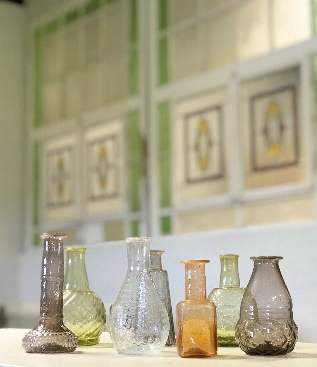 Vaas paars glas WEL026