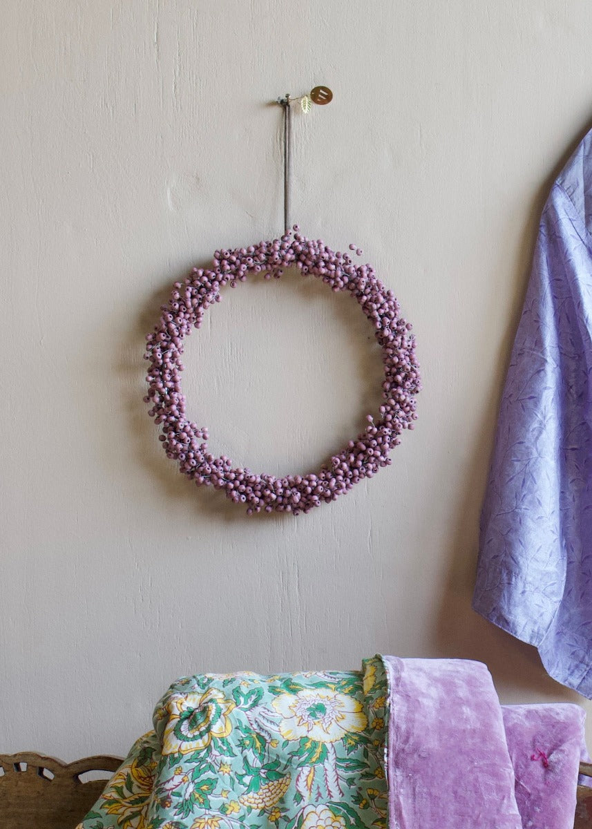 Old Pink wreath TI0323