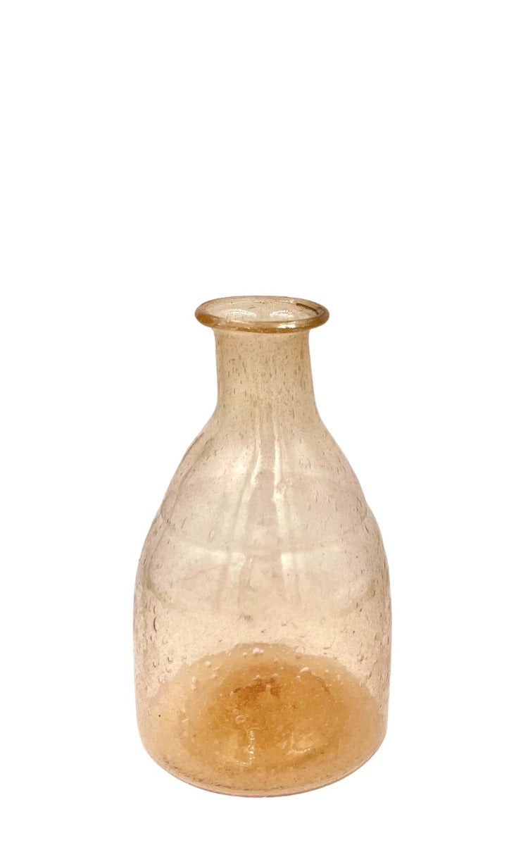 Vase recycled glass orange WEL126