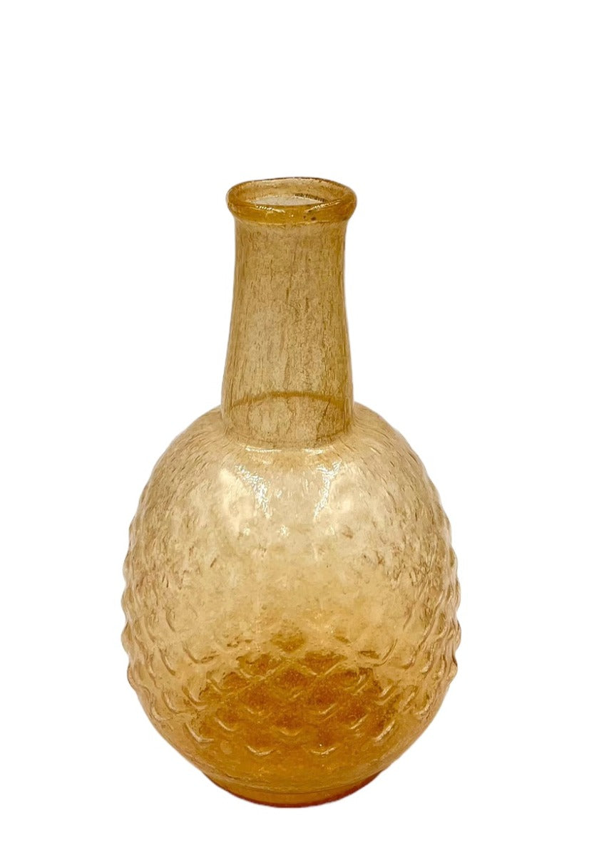 Vase recycled glass orange WEL195