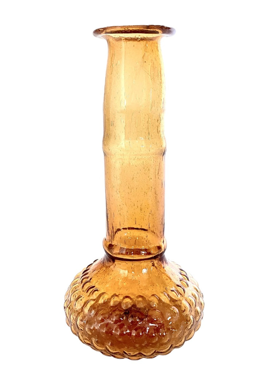 Vase recycled glass orange WEL197