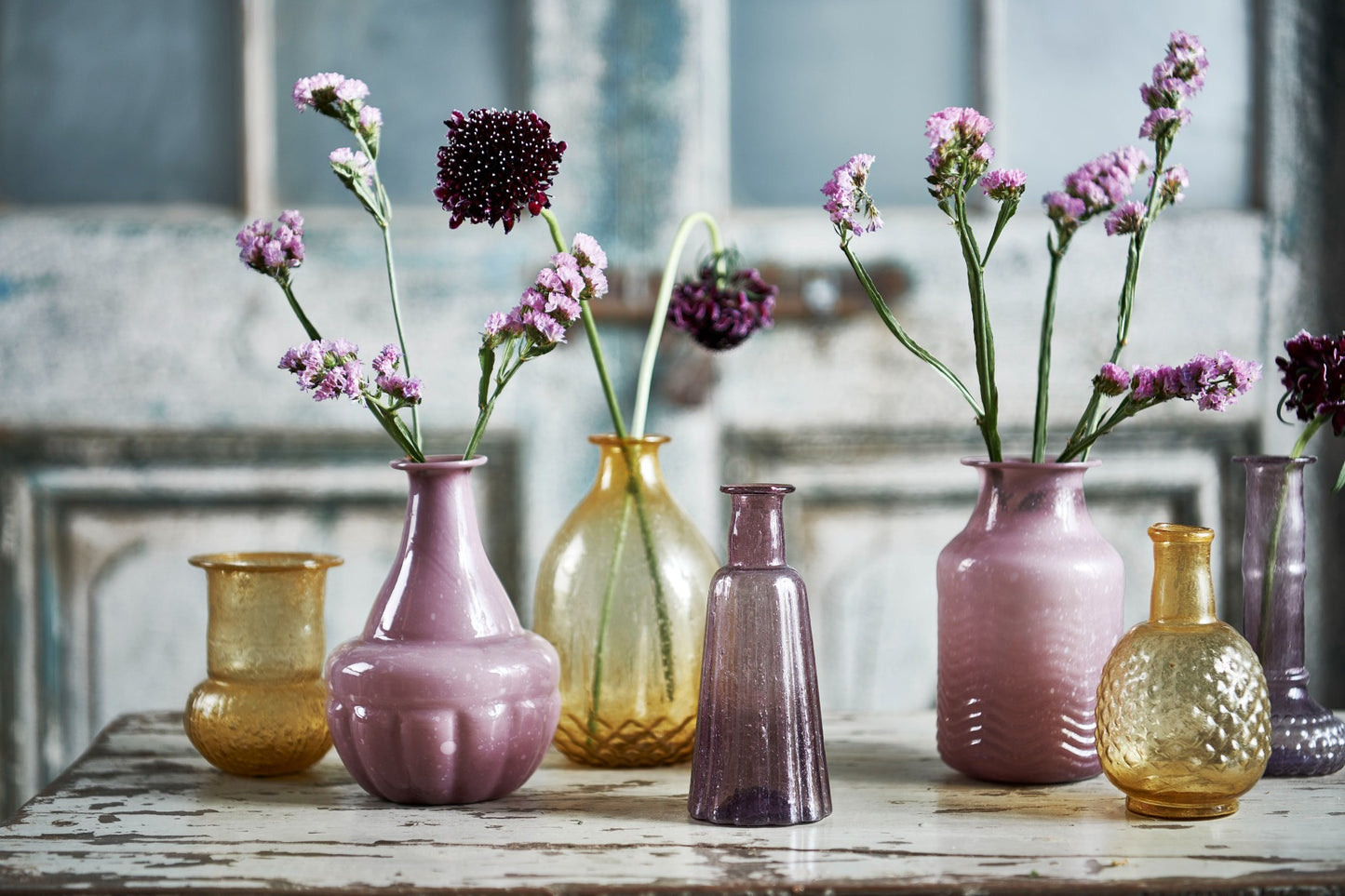 Vaas paars glas WEL026