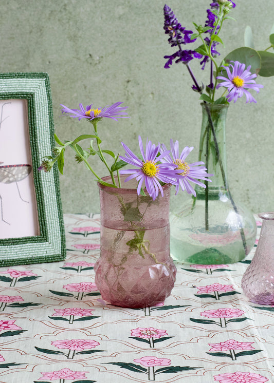 Vase en verre recyclé lilas WEL201