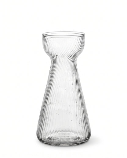 Hyacint vaas geribbeld glas WEL226