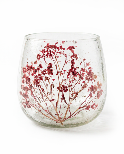 Tealight red flower WEL217