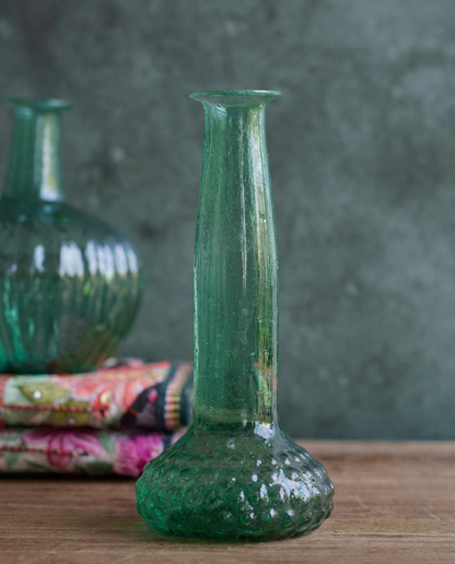 Vase en verre vert recyclé WEL254