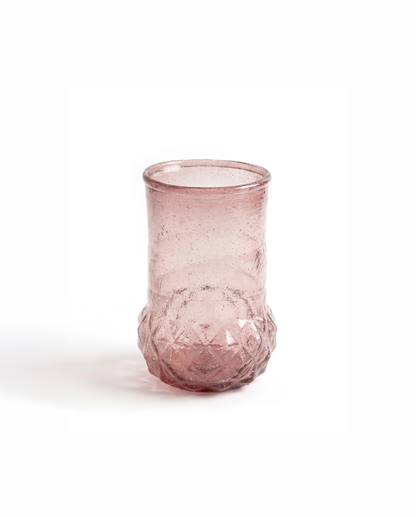 Vase recycled glass lilac WEL201