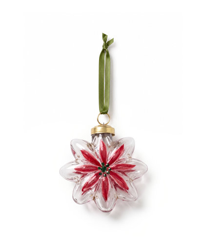 Glazen Bloem Ornament Roze Bloesem WEL284