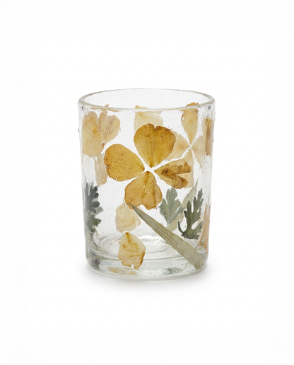Tealight Holder Petal Glass WEL246