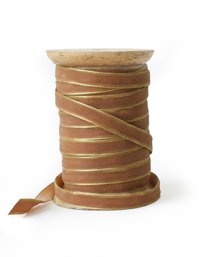 Velvet ribbon golden rim AE2298