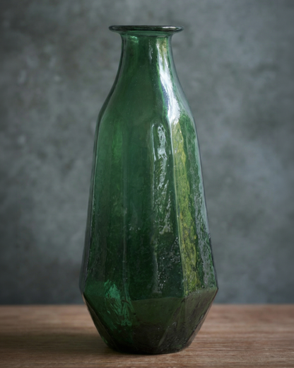 Vase recyclé vert foncé WEL237