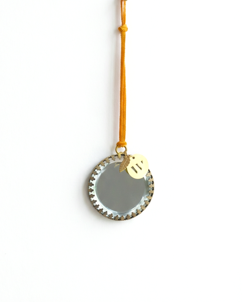Ornement de miroir rond ti2105