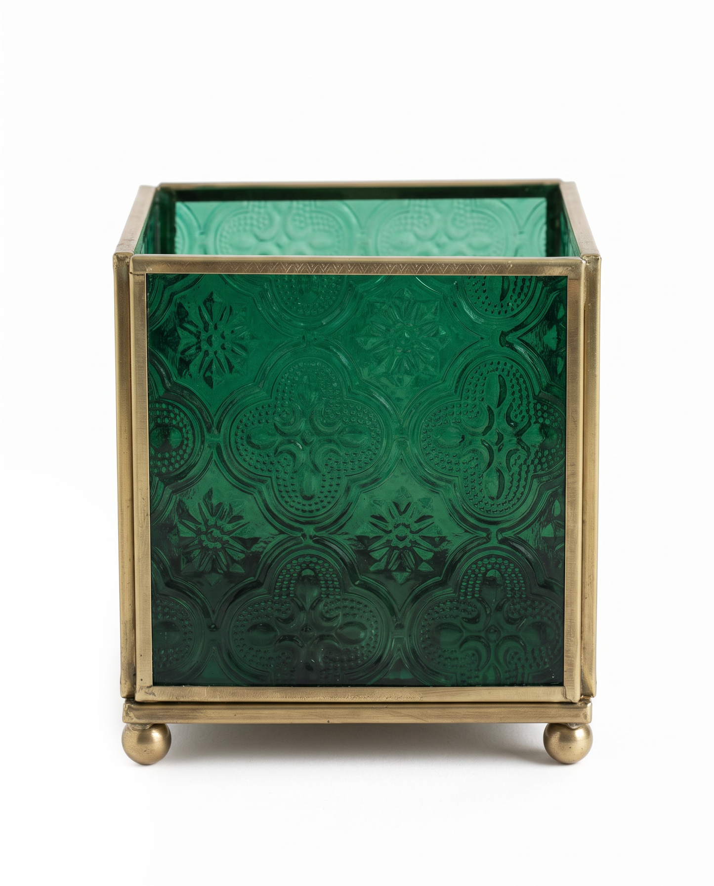 Candle Holder Emerald Green OPU018