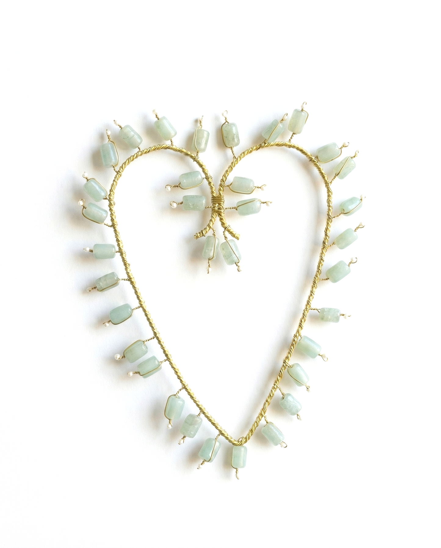 Celadon Mist large Heart WD142