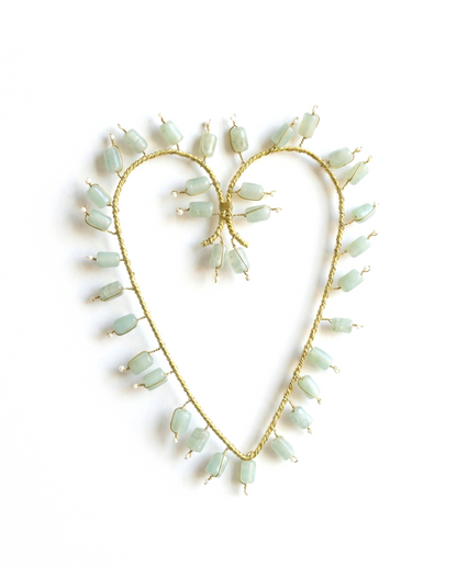 Celadon Mist large Heart WD142