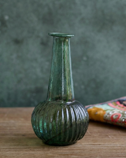 Vaas groen gerecycled glas WEL250