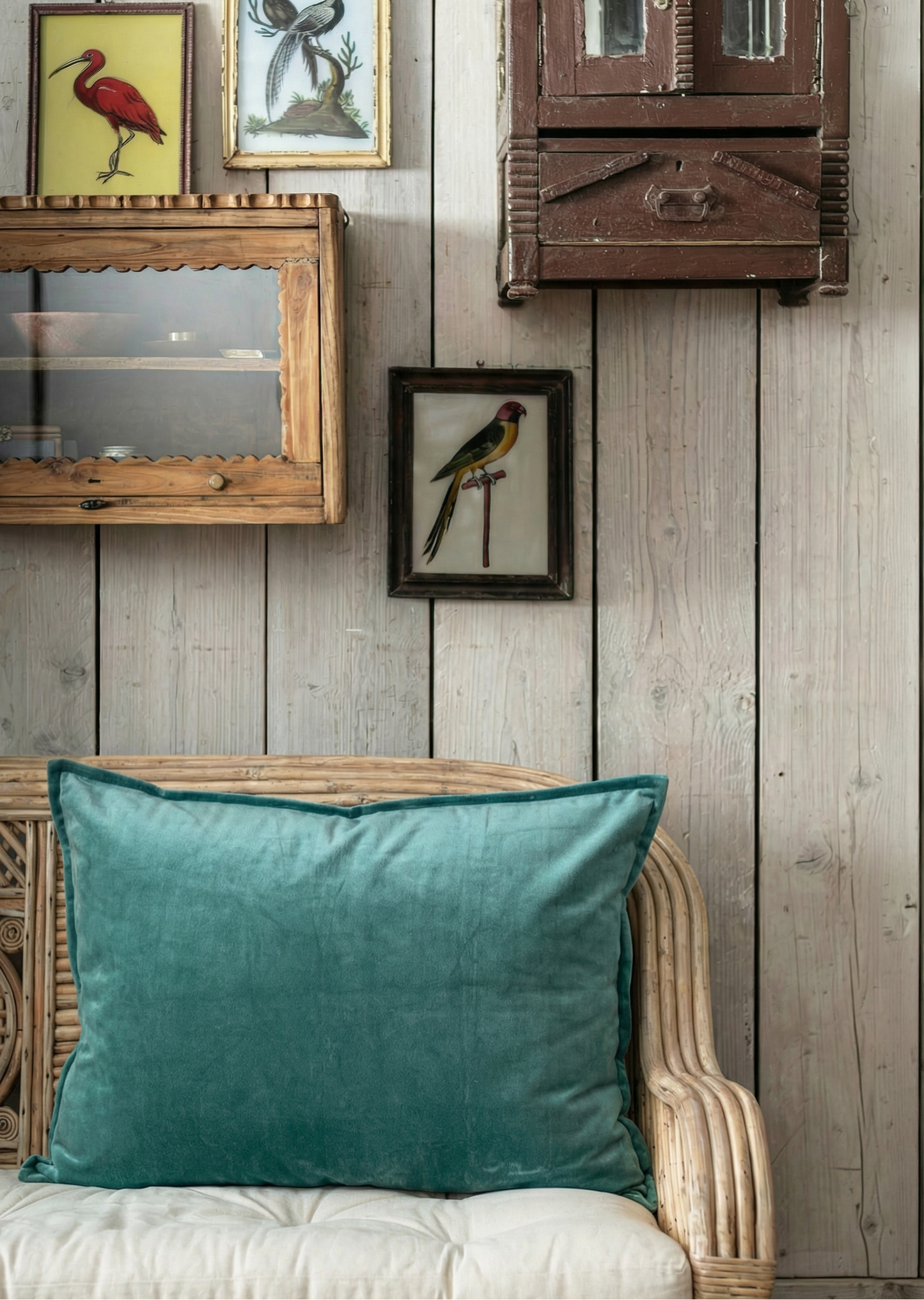 Housse de coussin en velours Lillipad BHAT025