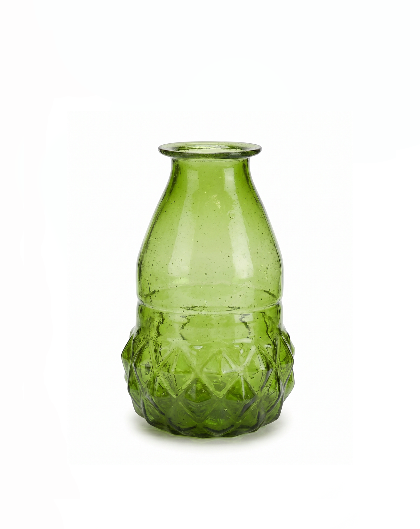 Vaas groen gerecycled glas WEL024