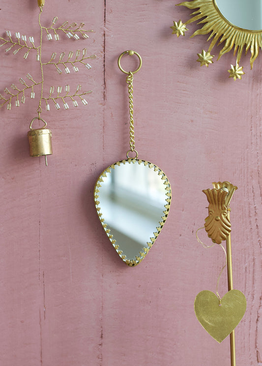 Teardrop mirror ornament TI2108