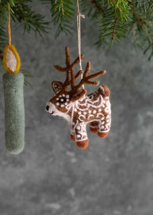 Felt brown deer