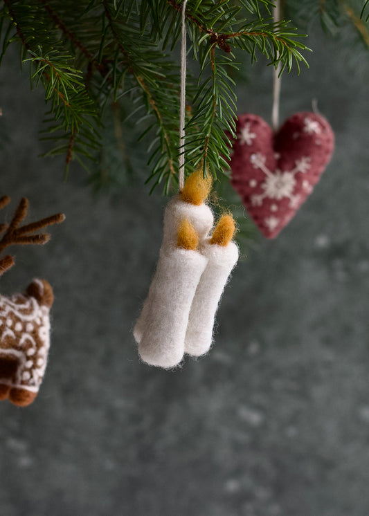 Felt candle family