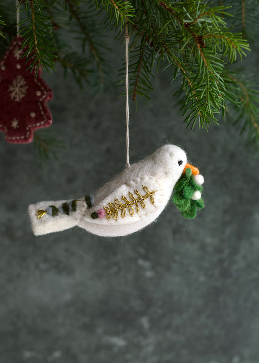 Felt peace dove