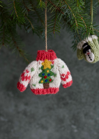 Ugly christmas jumper pink