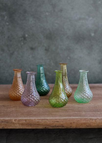 Petit vase green recycled glass WEL264