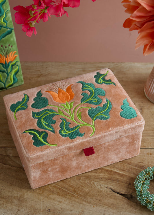 Folk Floral Box Soft Peach AKS589318A