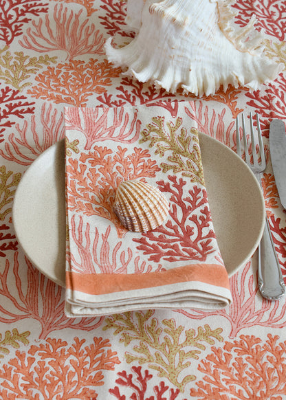 coral napkins/set of 4 NAK2532
