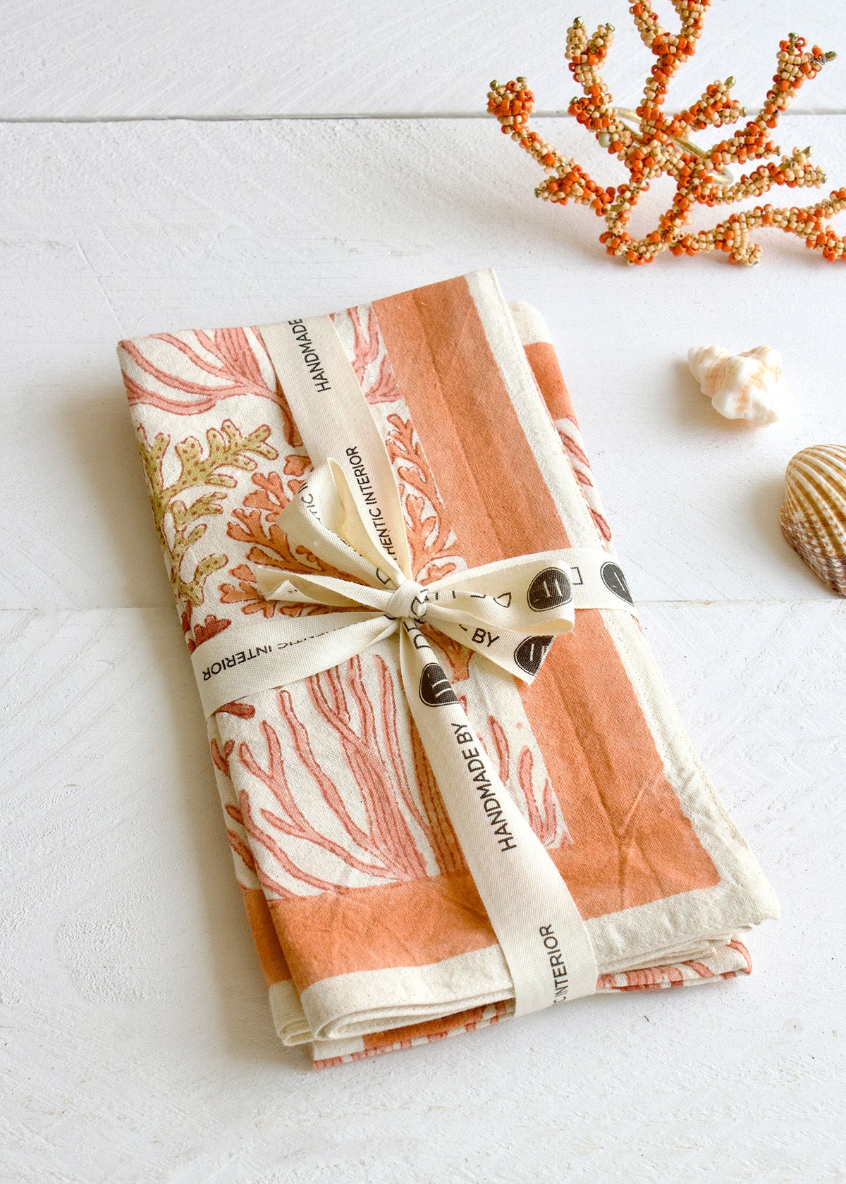 coral napkins/set of 4 NAK2532