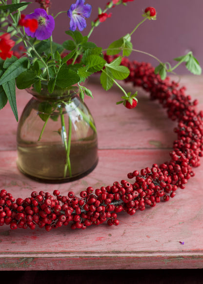 Wreath Red Berries L EW-5476
