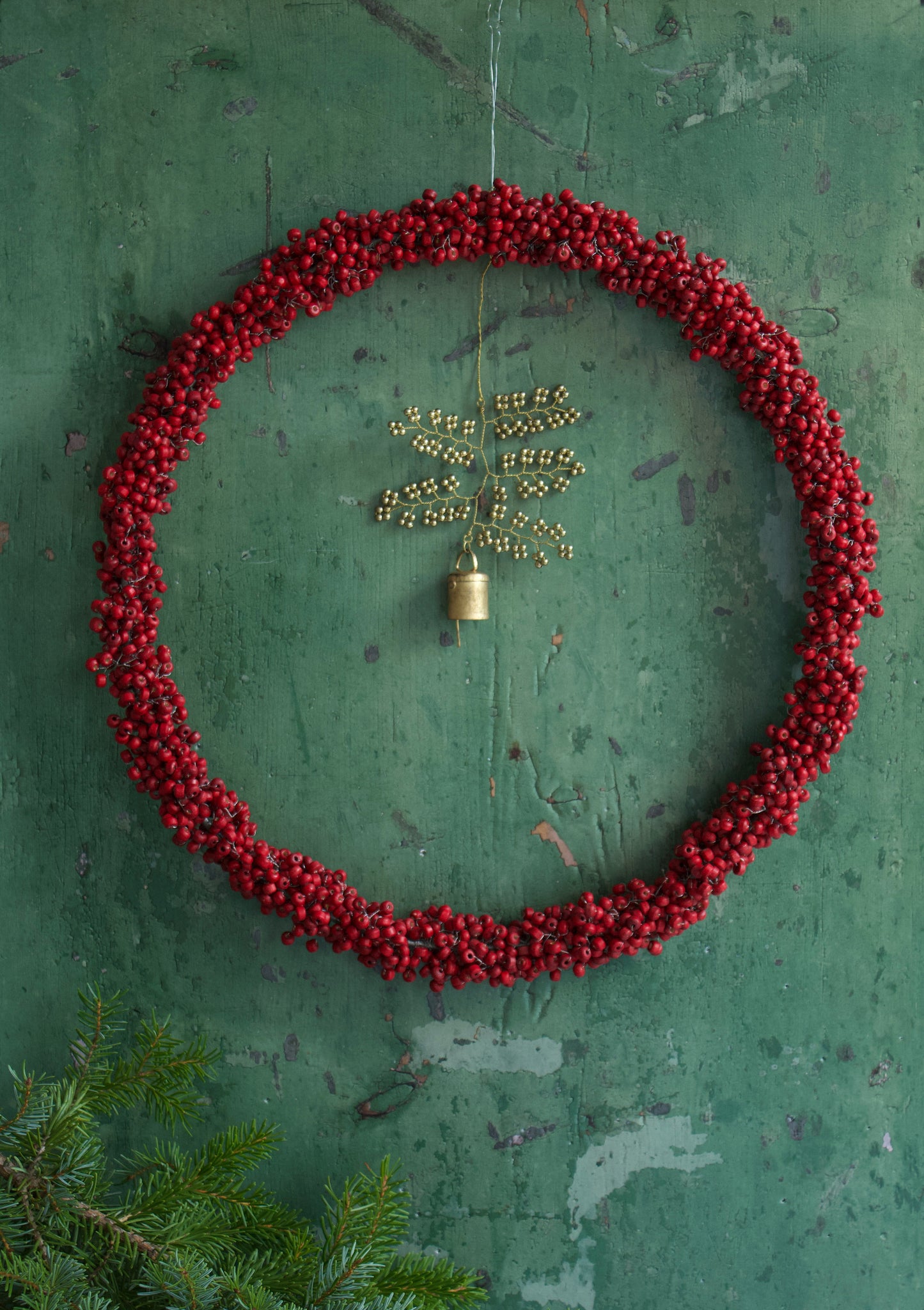 Wreath Red Berries L EW-5476