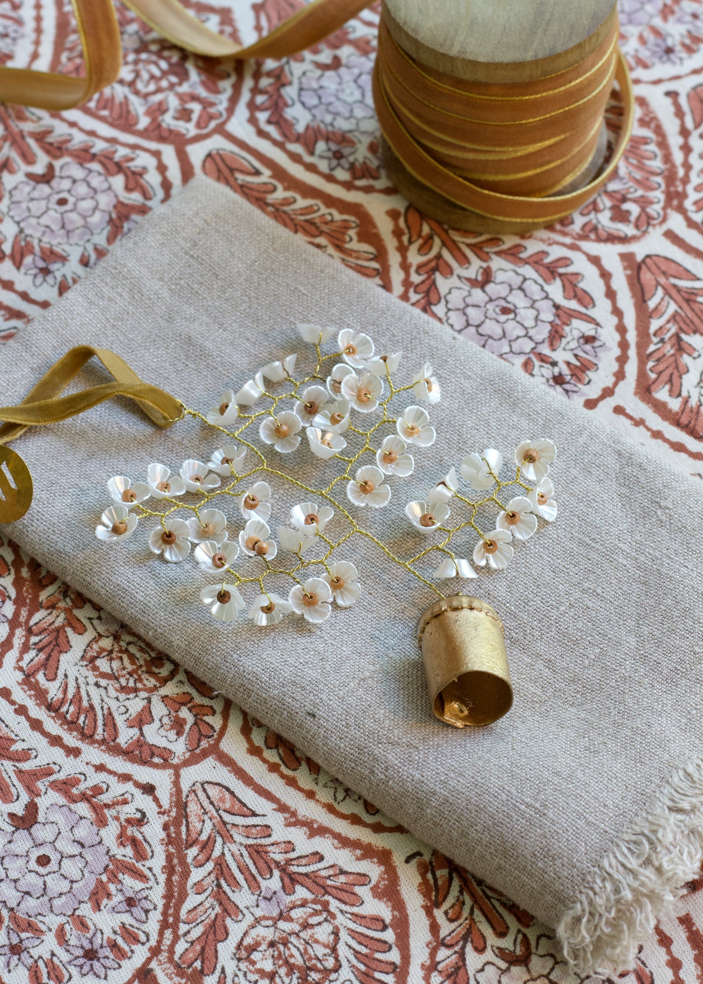 Almond Blossom Bell Ornament WD112