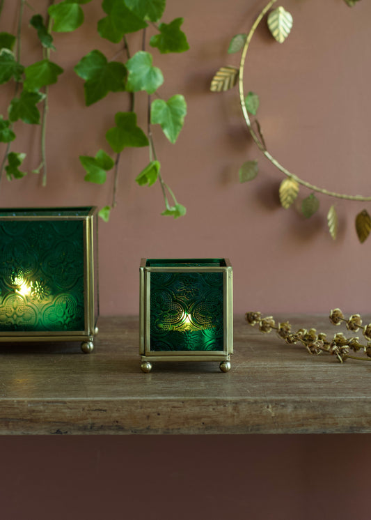 T-Light Holder Emerald Green OPU019