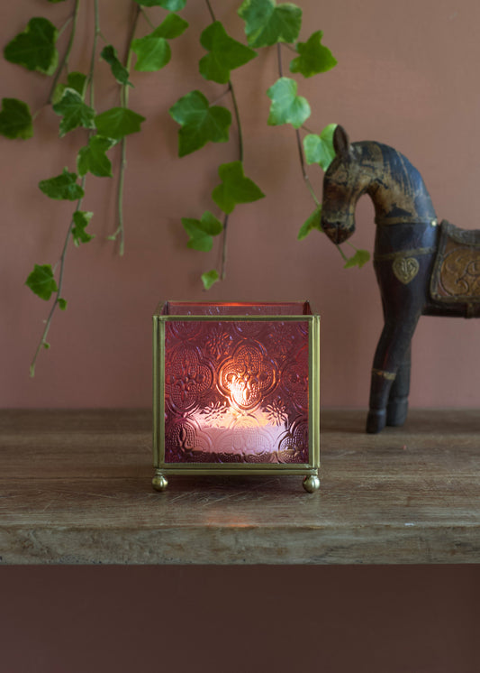 Candle Holder Soft Pink OPU022