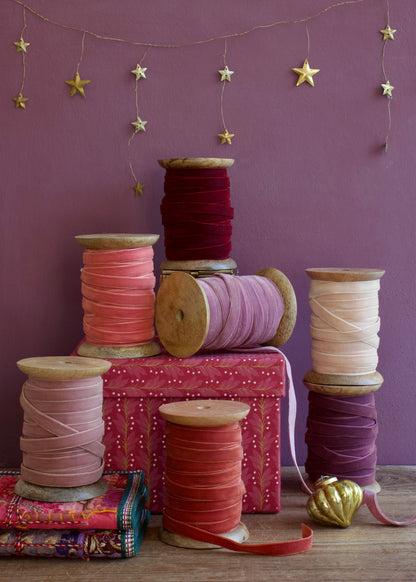 Plain velvet ribbon AE2848